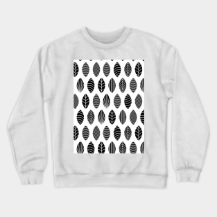 Simple Leaf Design Crewneck Sweatshirt